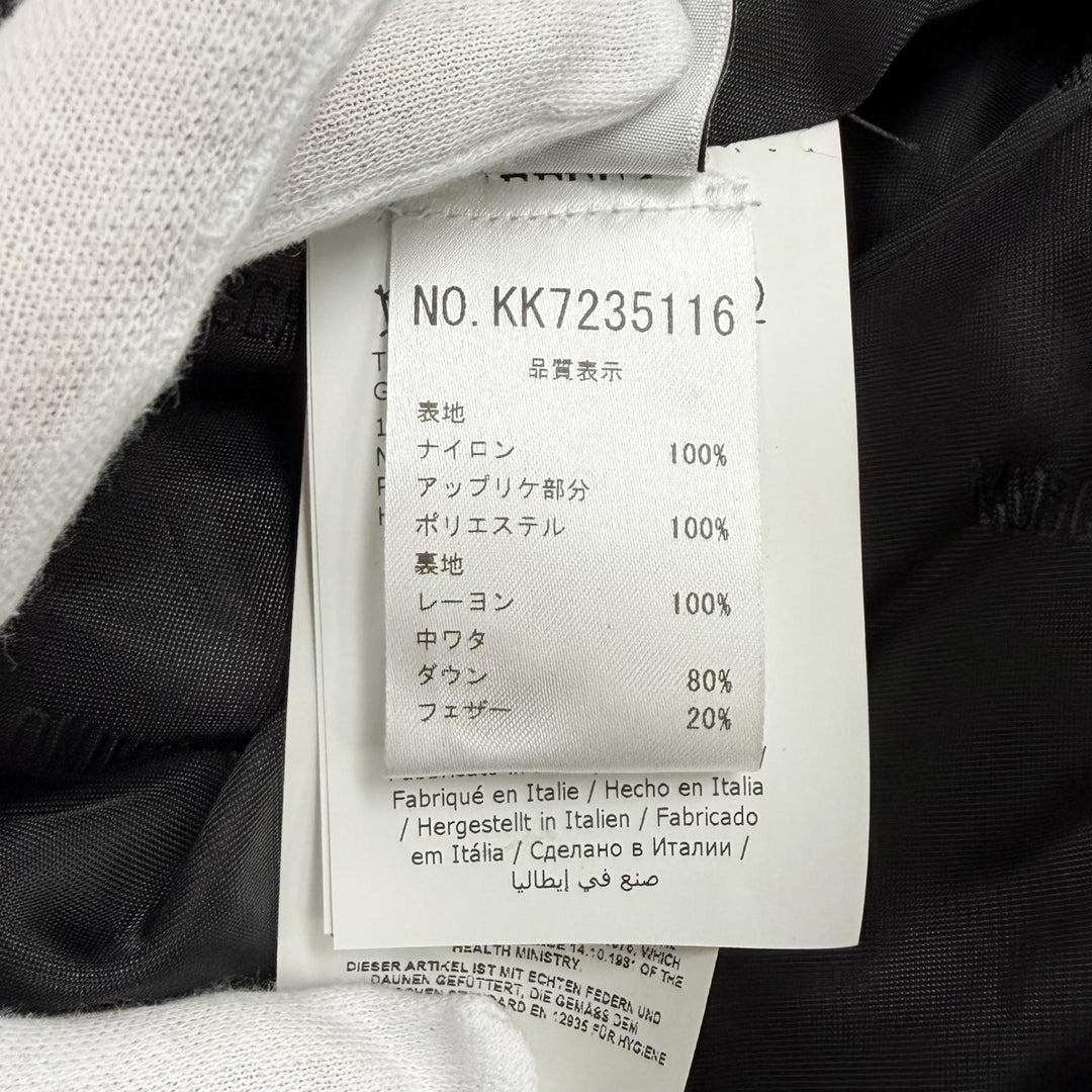 Pristine MOSCHINO COUTURE! Down jacket black Nylon Women 38 KK7235116