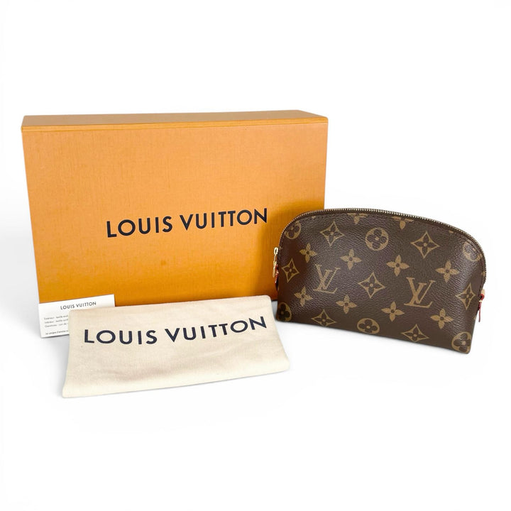 Pristine LOUIS VUITTON Pochette Pochette Cosmetic PM Brown Monogram canvas Women