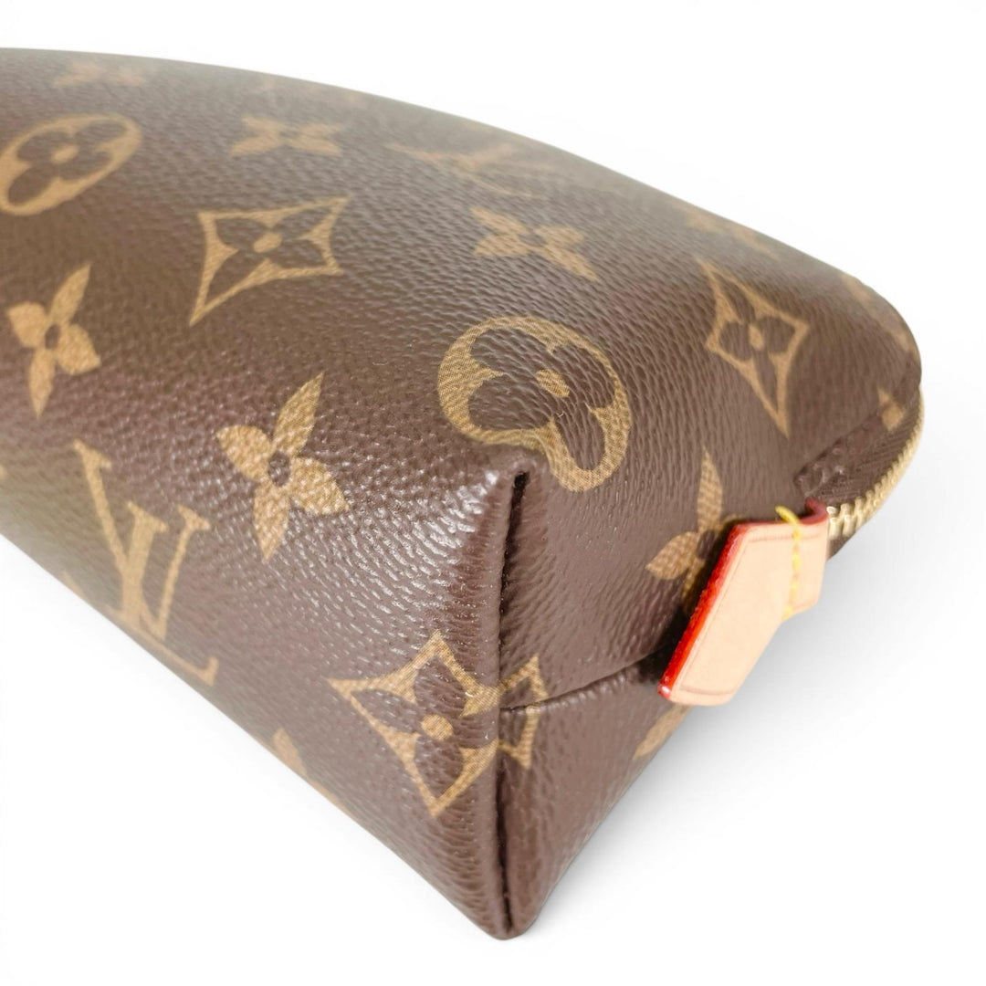 Pristine LOUIS VUITTON Pochette Pochette Cosmetic PM Brown Monogram canvas Women
