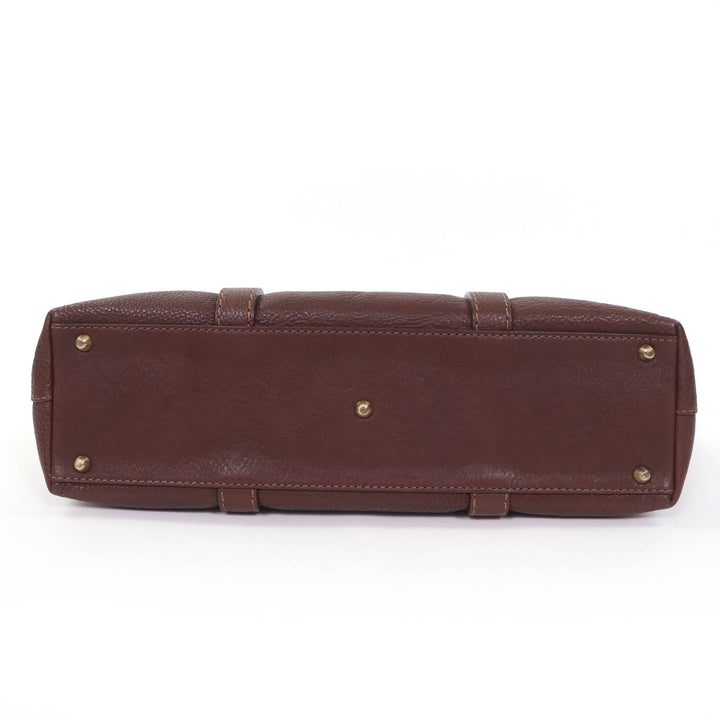 Excellent 土屋鞄 Tote Bag Tone Oil Nume Leather Daily Brown leather Women