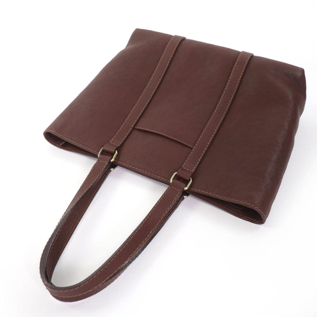 Excellent 土屋鞄 Tote Bag Tone Oil Nume Leather Daily Brown leather Women