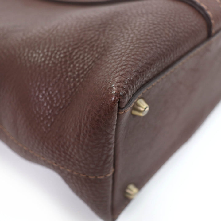 Excellent 土屋鞄 Tote Bag Tone Oil Nume Leather Daily Brown leather Women