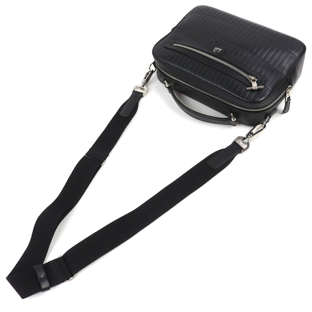 Great Dunhill Shoulder Bag Roller Gas Top Handle Bag calf leather 2way bag black
