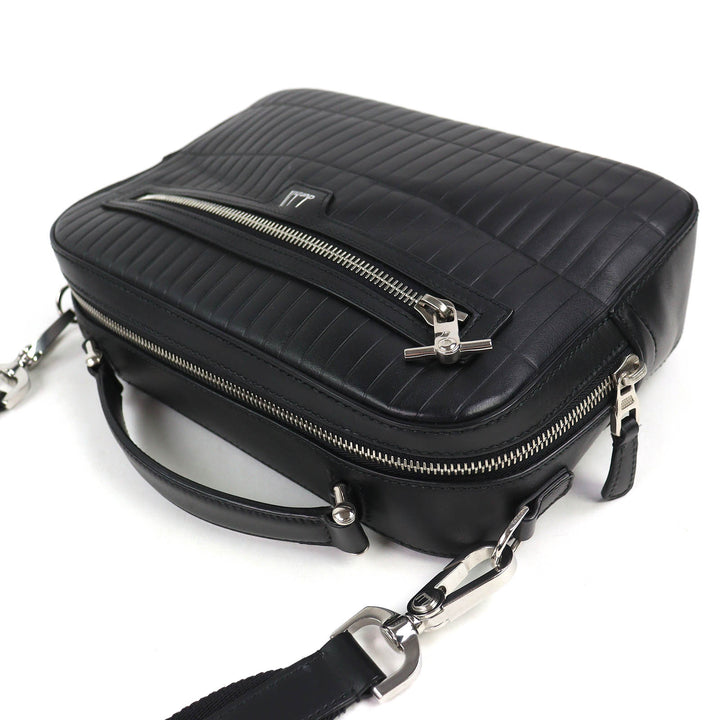 Great Dunhill Shoulder Bag Roller Gas Top Handle Bag calf leather 2way bag black