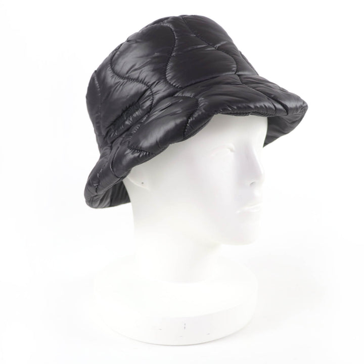 Excellent MIUMIU hat Logo embroidery, padded bucket bag Dark brown S 5HC196