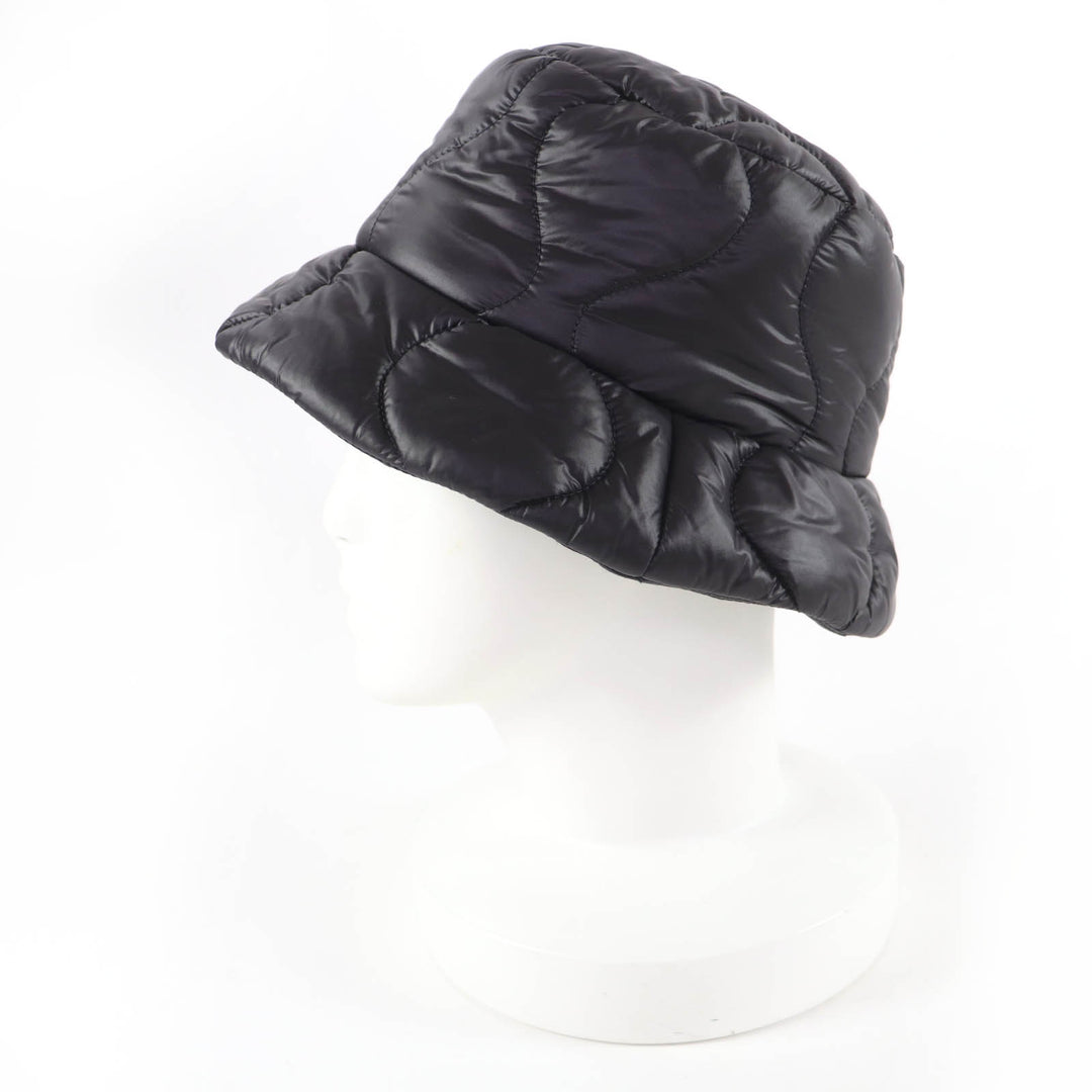 Excellent MIUMIU hat Logo embroidery, padded bucket bag Dark brown S 5HC196