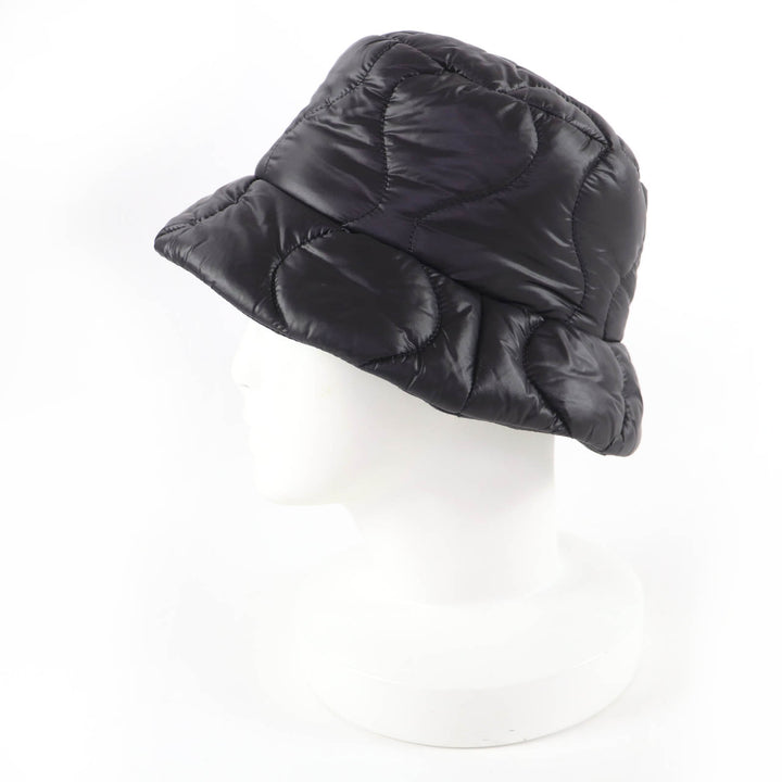Excellent MIUMIU hat Logo embroidery, padded bucket bag Dark brown S 5HC196