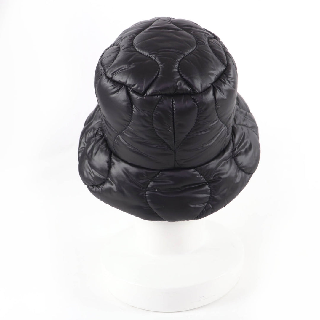 Excellent MIUMIU hat Logo embroidery, padded bucket bag Dark brown S 5HC196