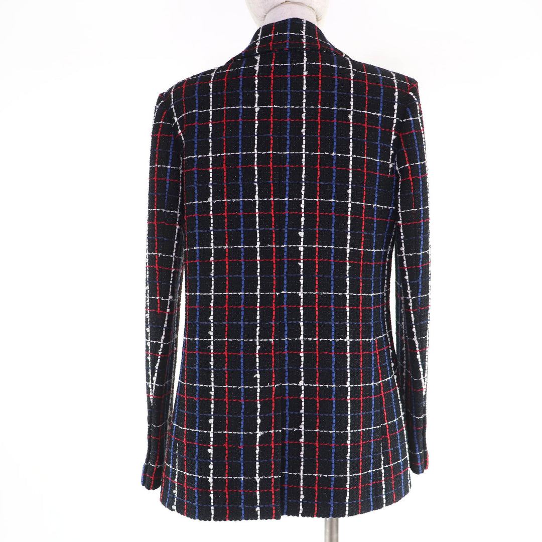 Excellent CHANEL Jacket COCO Mark Button Tweed multicolor Women 38 P77209V68829