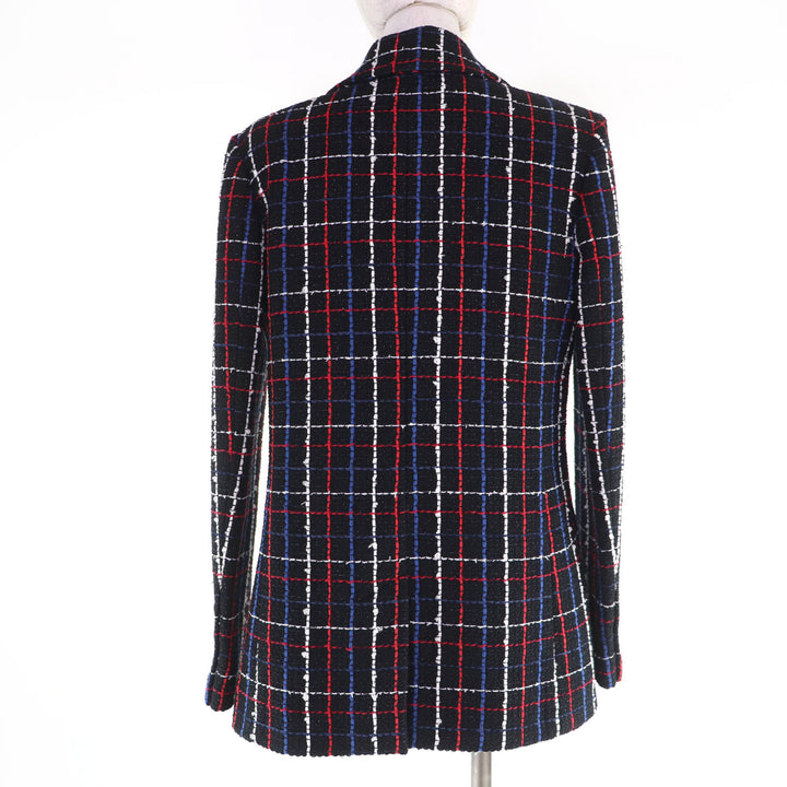 Excellent CHANEL Jacket COCO Mark Button Tweed multicolor Women 38 P77209V68829