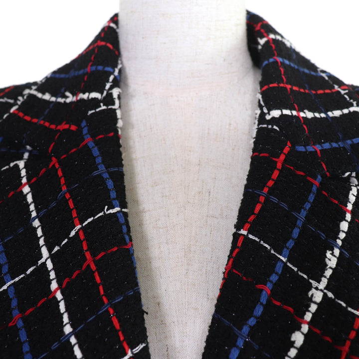 Excellent CHANEL Jacket COCO Mark Button Tweed multicolor Women 38 P77209V68829