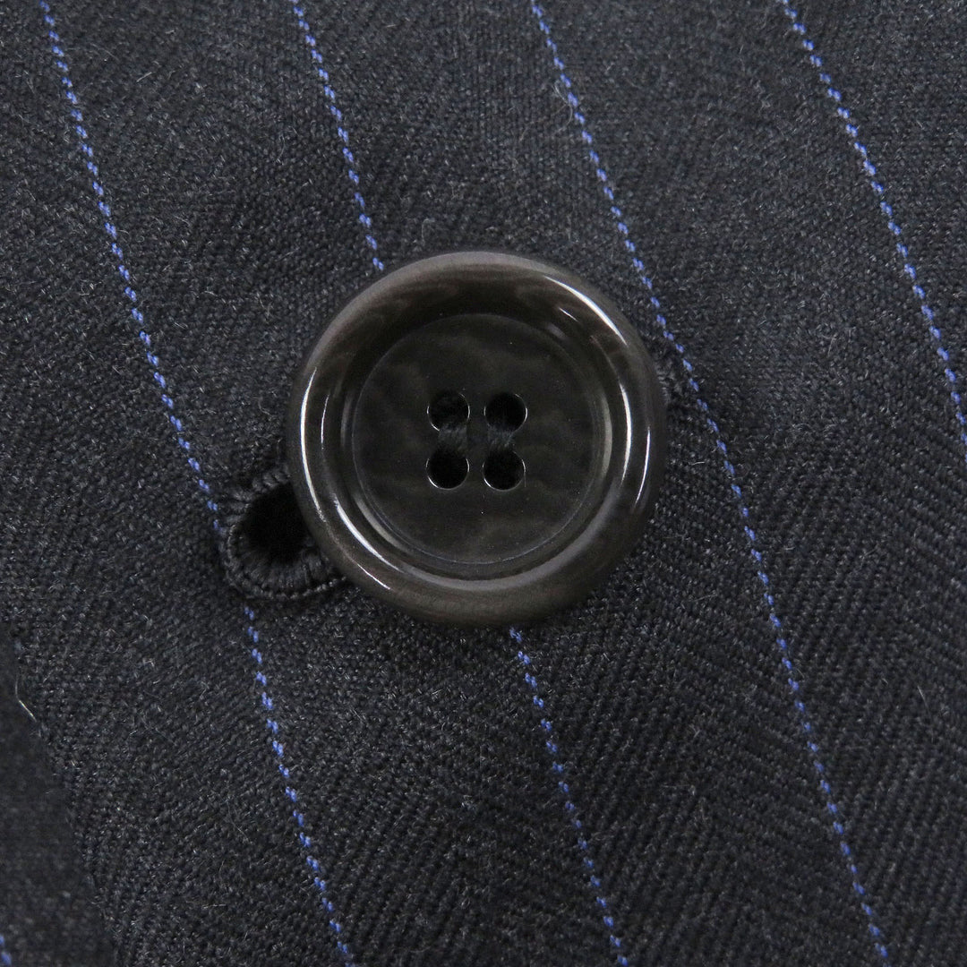 Excellent Tindaro De Luca suit Stripe Pattern Single Bespoke gray