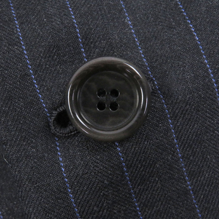 Excellent Tindaro De Luca suit Stripe Pattern Single Bespoke gray