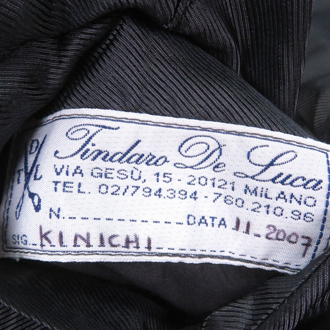 Excellent Tindaro De Luca suit Stripe Pattern Single Bespoke gray