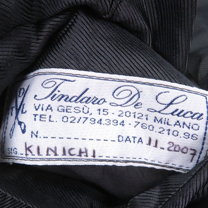 Excellent Tindaro De Luca suit Stripe Pattern Single Bespoke gray