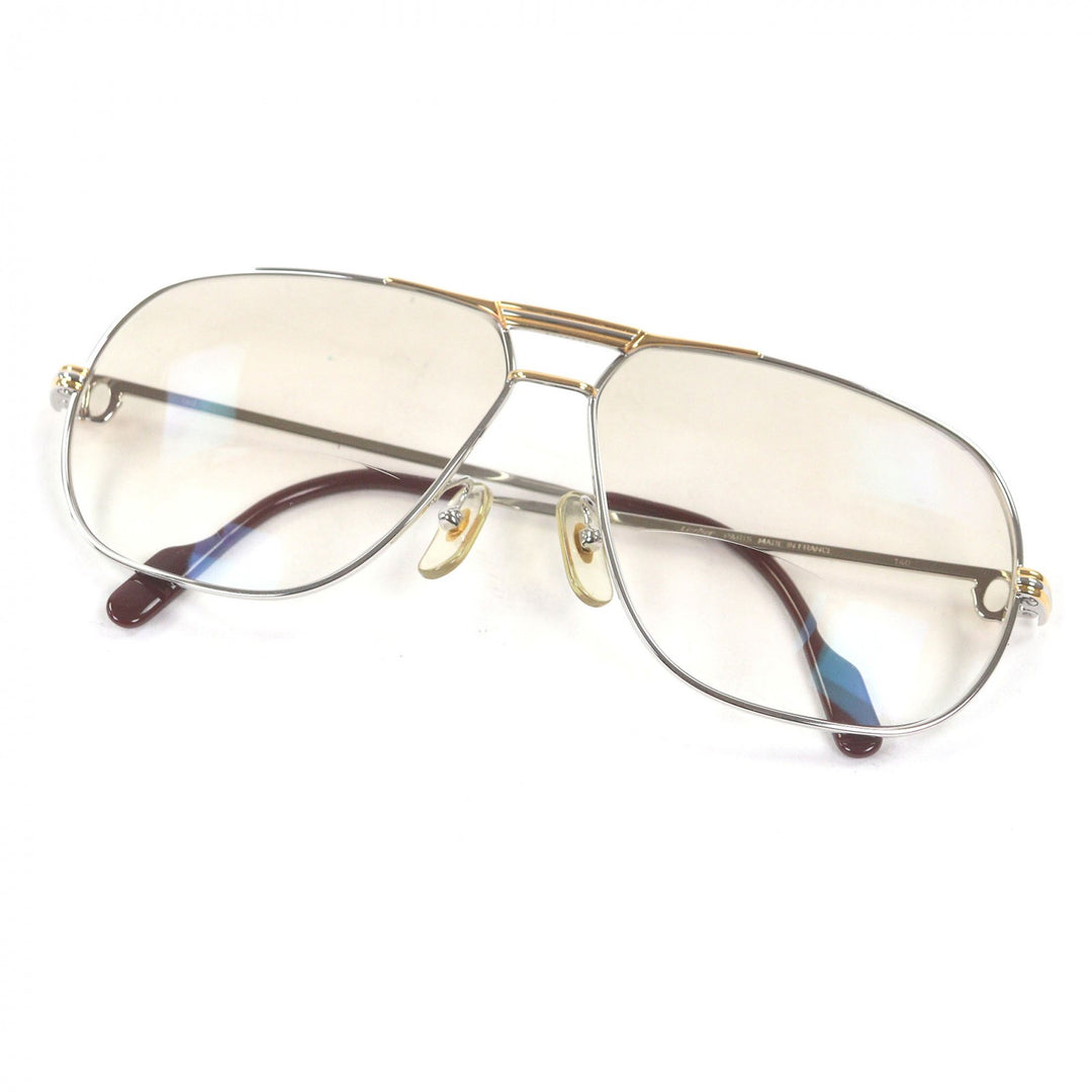Great Cartier Glasses Trinity Two Bridges Silver mens