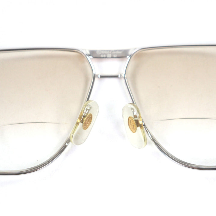 Great Cartier Glasses Trinity Two Bridges Silver mens