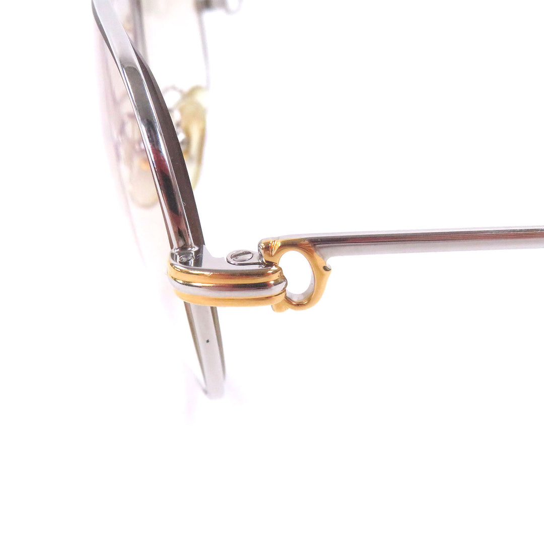 Great Cartier Glasses Trinity Two Bridges Silver mens