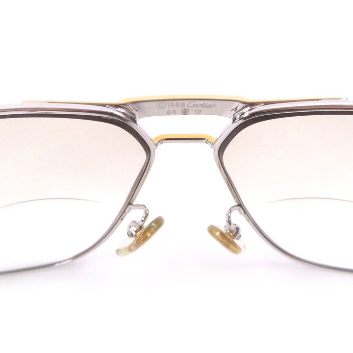 Great Cartier Glasses Trinity Two Bridges Silver mens