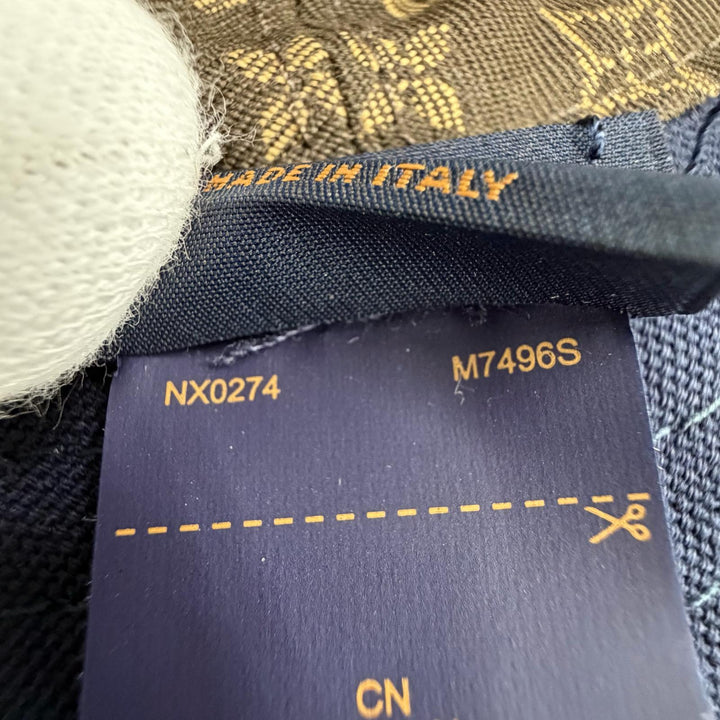 Great LOUIS VUITTON hat Bucket Hat LV Stripe Navy cotton Women M7496S