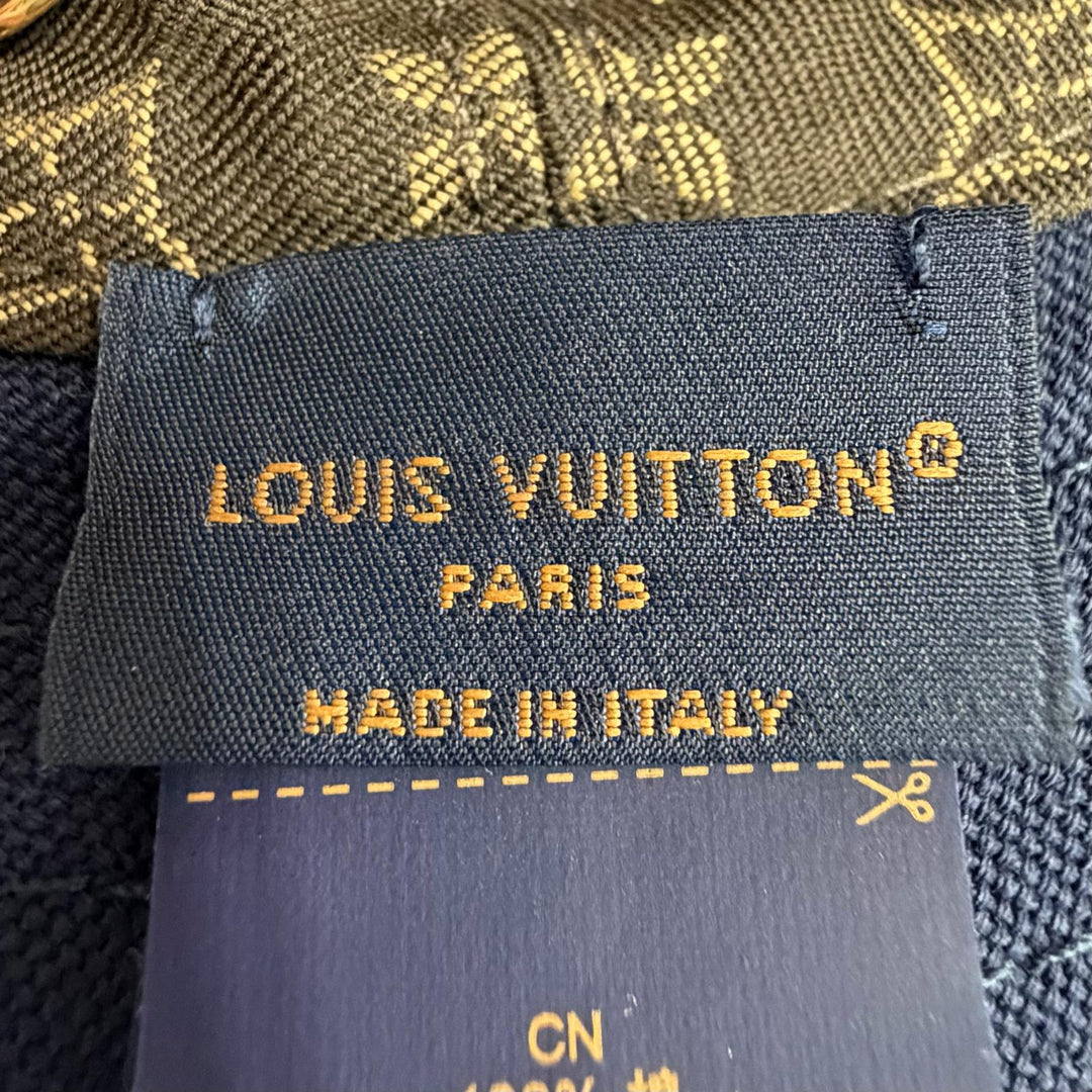 Great LOUIS VUITTON hat Bucket Hat LV Stripe Navy cotton Women M7496S