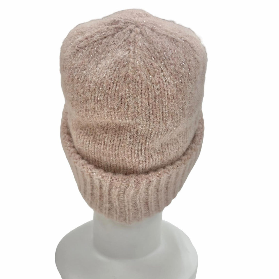 Excellent MONCLER Knit cap BERRETTO TRICOT pink alpaca Women