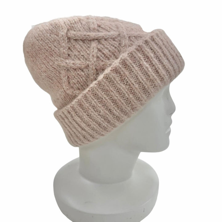 Excellent MONCLER Knit cap BERRETTO TRICOT pink alpaca Women