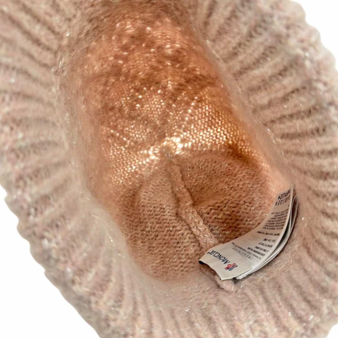 Excellent MONCLER Knit cap BERRETTO TRICOT pink alpaca Women
