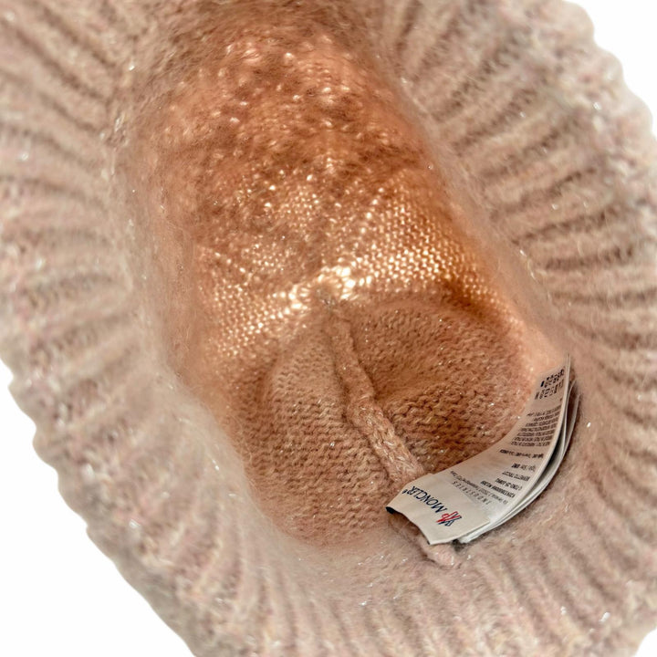 Excellent MONCLER Knit cap BERRETTO TRICOT pink alpaca Women
