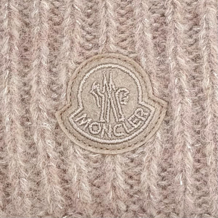 Excellent MONCLER Knit cap BERRETTO TRICOT pink alpaca Women