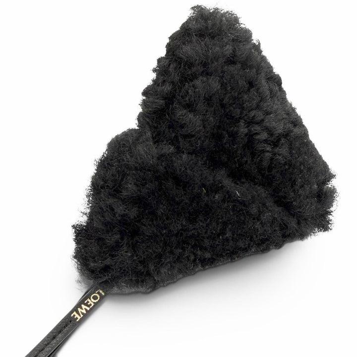 Great LOEWE Bag charm Puzzle Fold Charm Shearling Mouton black Mouton Women