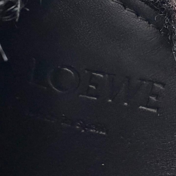 Great LOEWE Bag charm Puzzle Fold Charm Shearling Mouton black Mouton Women