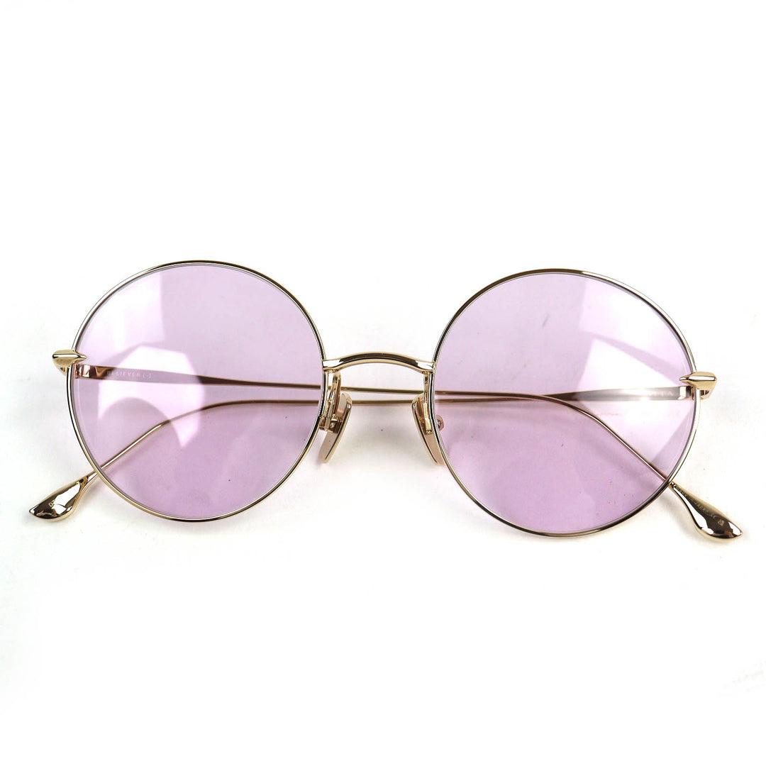 Excellent DITA ELIEVER Purple lens round sunglasses model worn by HYDE.DTX506