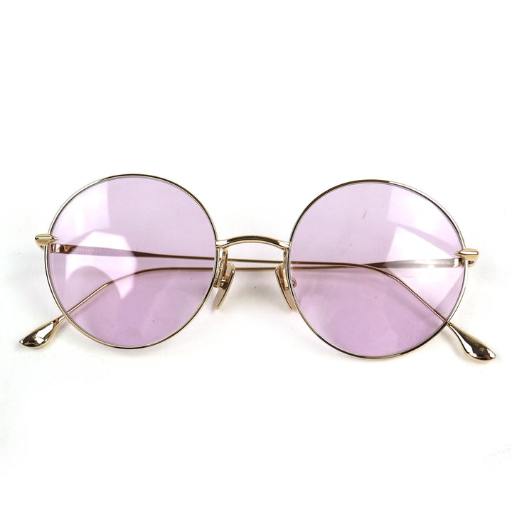 Excellent DITA ELIEVER Purple lens round sunglasses model worn by HYDE.DTX506