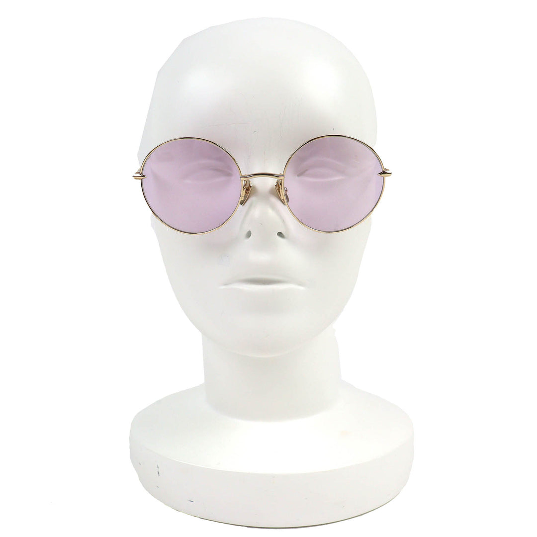 Excellent DITA ELIEVER Purple lens round sunglasses model worn by HYDE.DTX506
