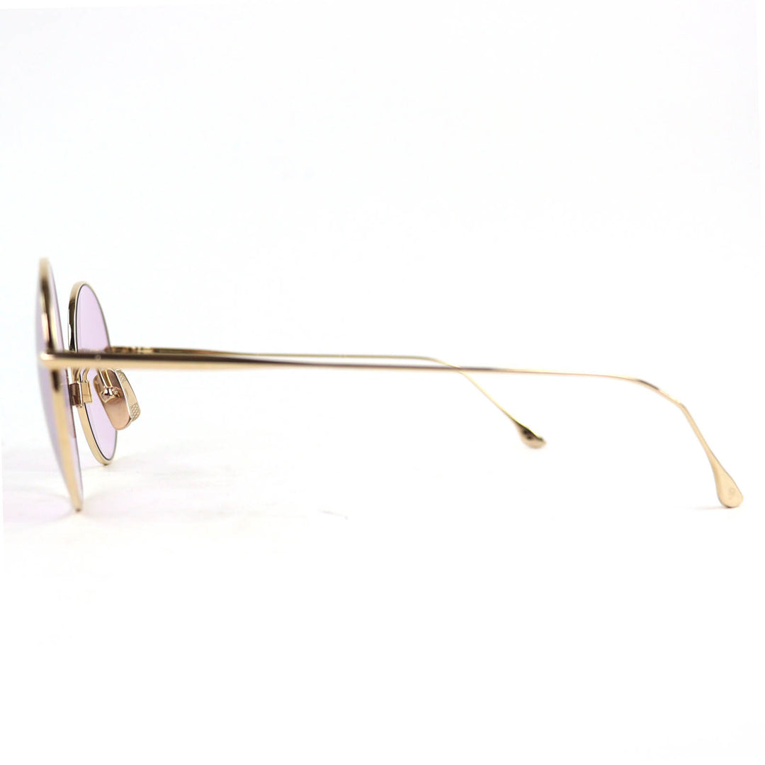 Excellent DITA ELIEVER Purple lens round sunglasses model worn by HYDE.DTX506