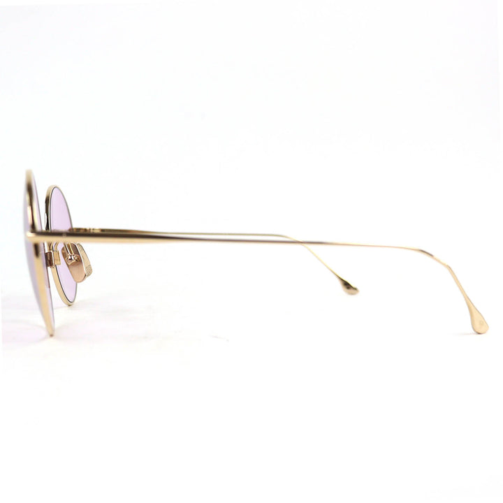 Excellent DITA ELIEVER Purple lens round sunglasses model worn by HYDE.DTX506