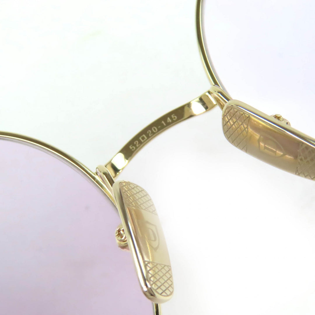 Excellent DITA ELIEVER Purple lens round sunglasses model worn by HYDE.DTX506
