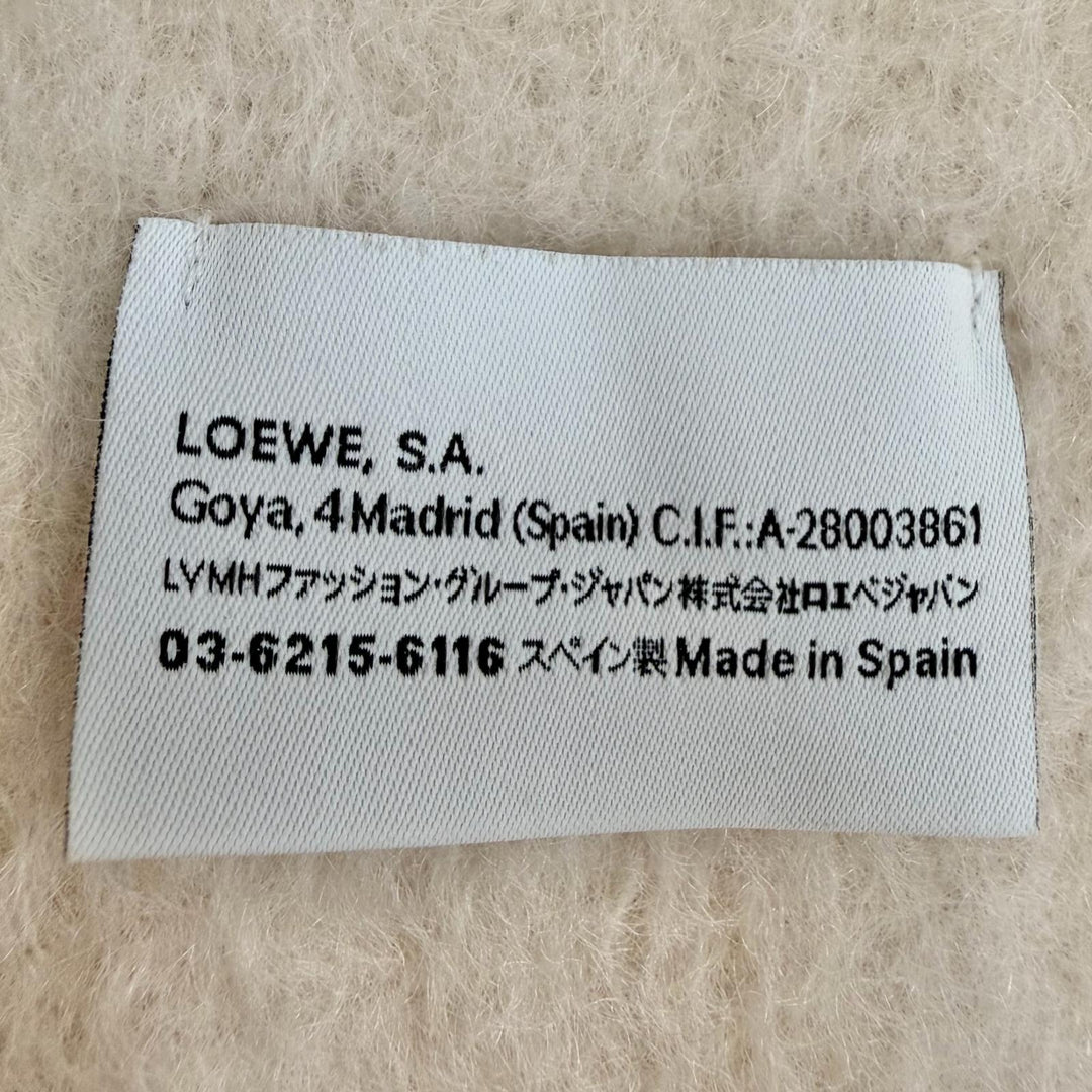 Excellent LOEWE Scarf Ivory mohair Women
