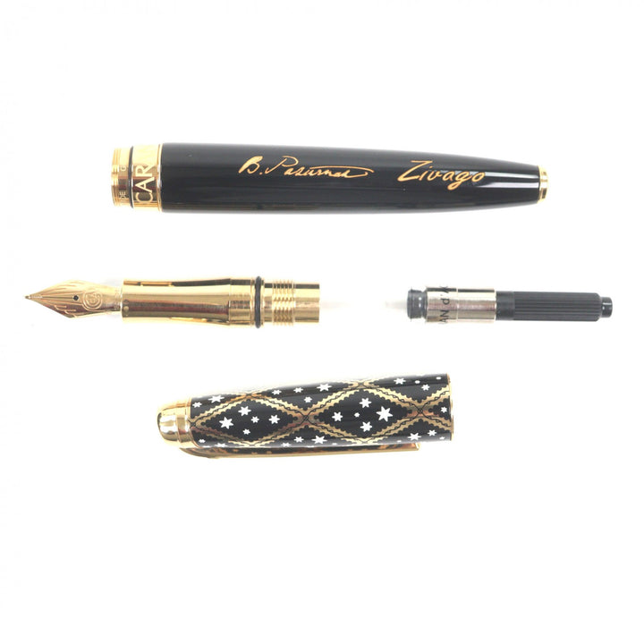 Excellent CARAN dACHE fountain pen ZIVAGO (Doctor Zhivago) black mens 5092-038