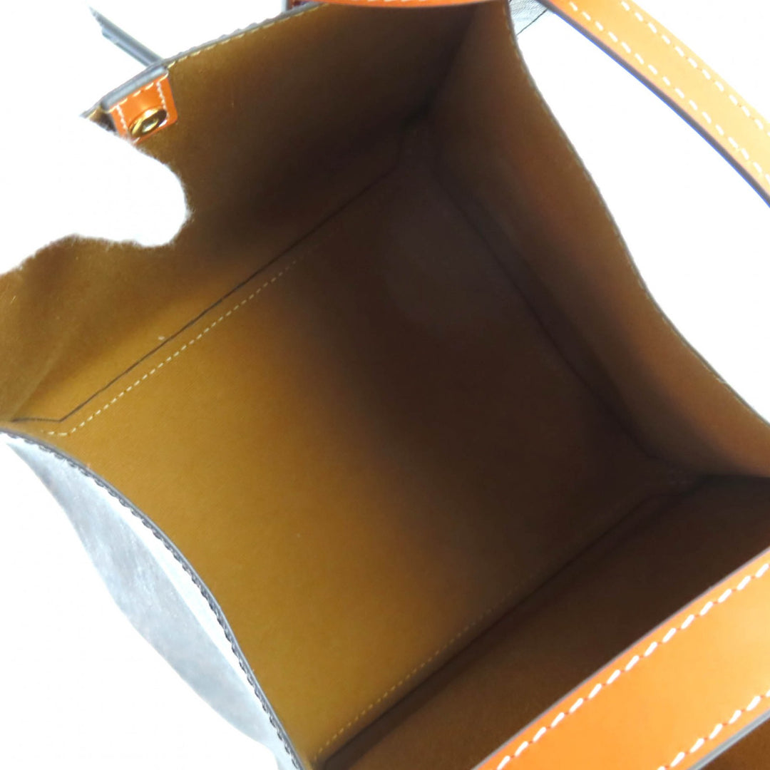 Excellent CELINE Shoulder Bag Small Cubo Bag Triomphe canvas Women 12418