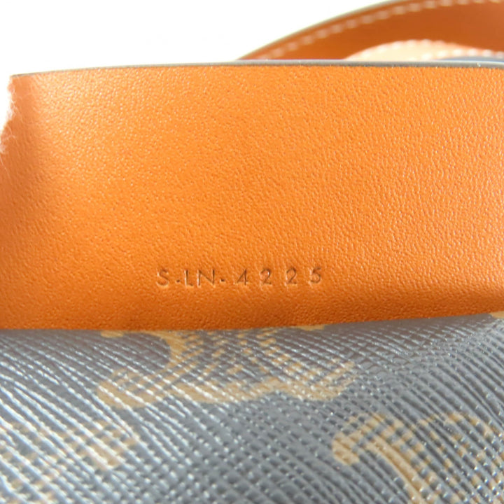 Excellent CELINE Shoulder Bag Small Cubo Bag Triomphe canvas Women 12418