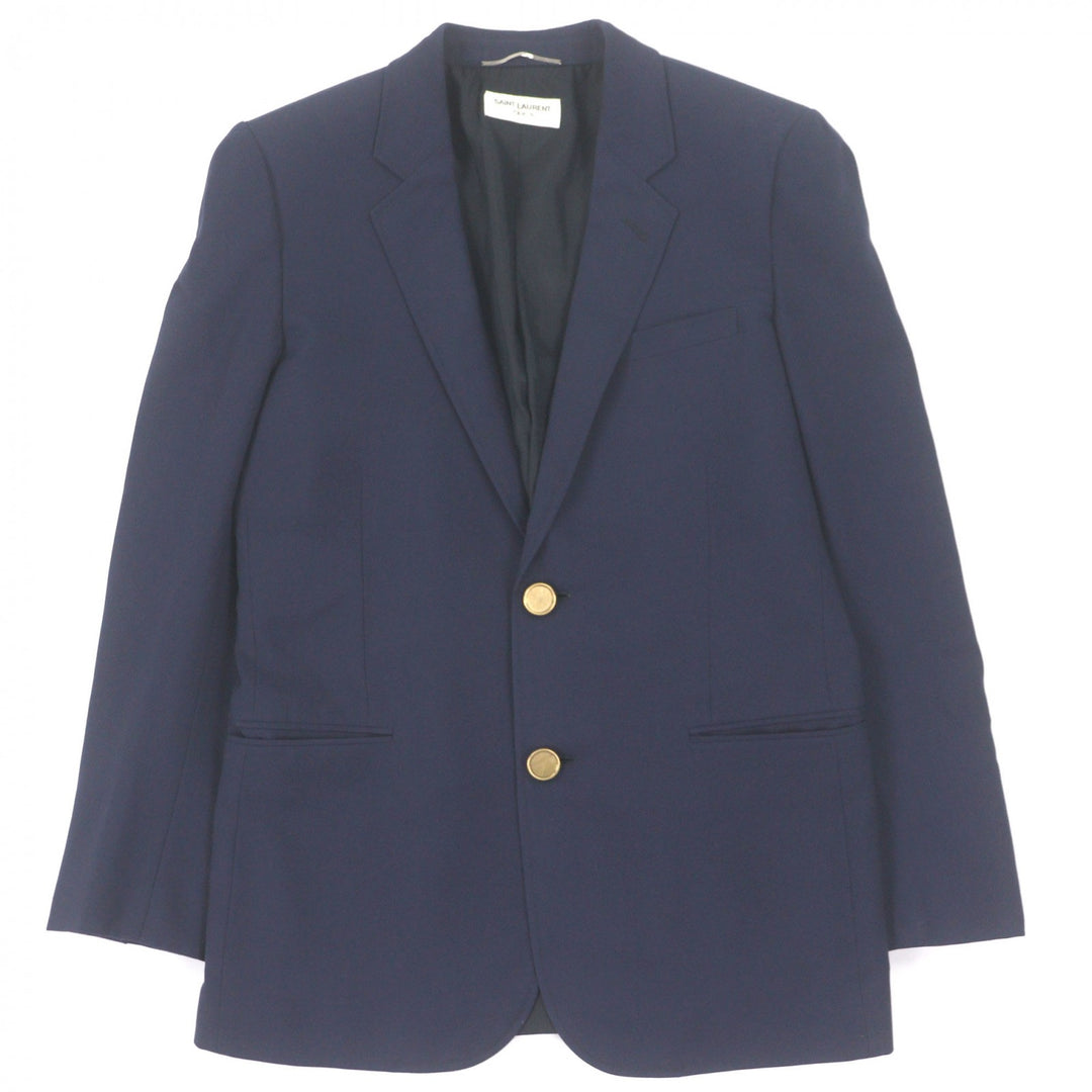 Great SAINT LAURENT PARIS tailored jacket Navy wool mens 329983
