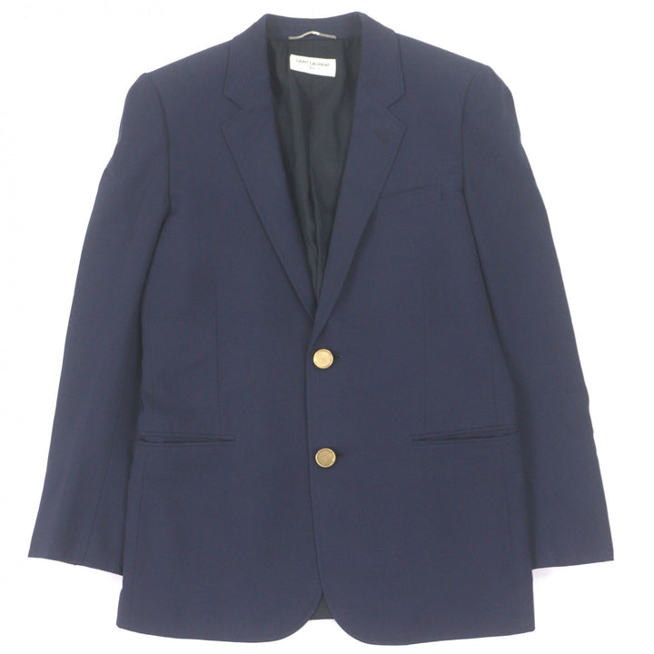 Great SAINT LAURENT PARIS tailored jacket Navy wool mens 329983