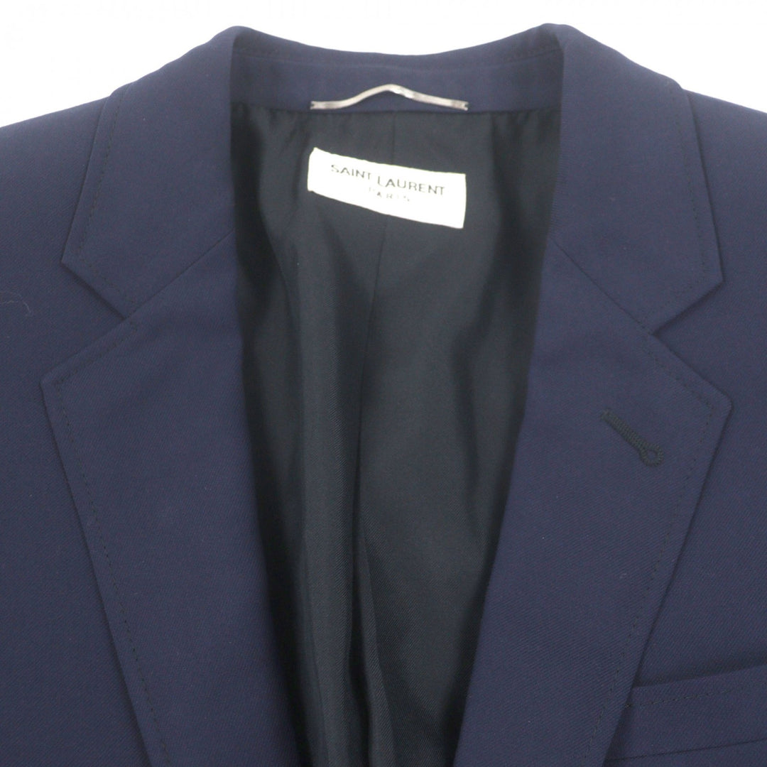 Great SAINT LAURENT PARIS tailored jacket Navy wool mens 329983