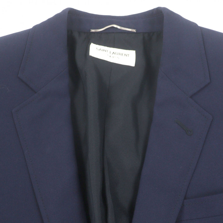 Great SAINT LAURENT PARIS tailored jacket Navy wool mens 329983