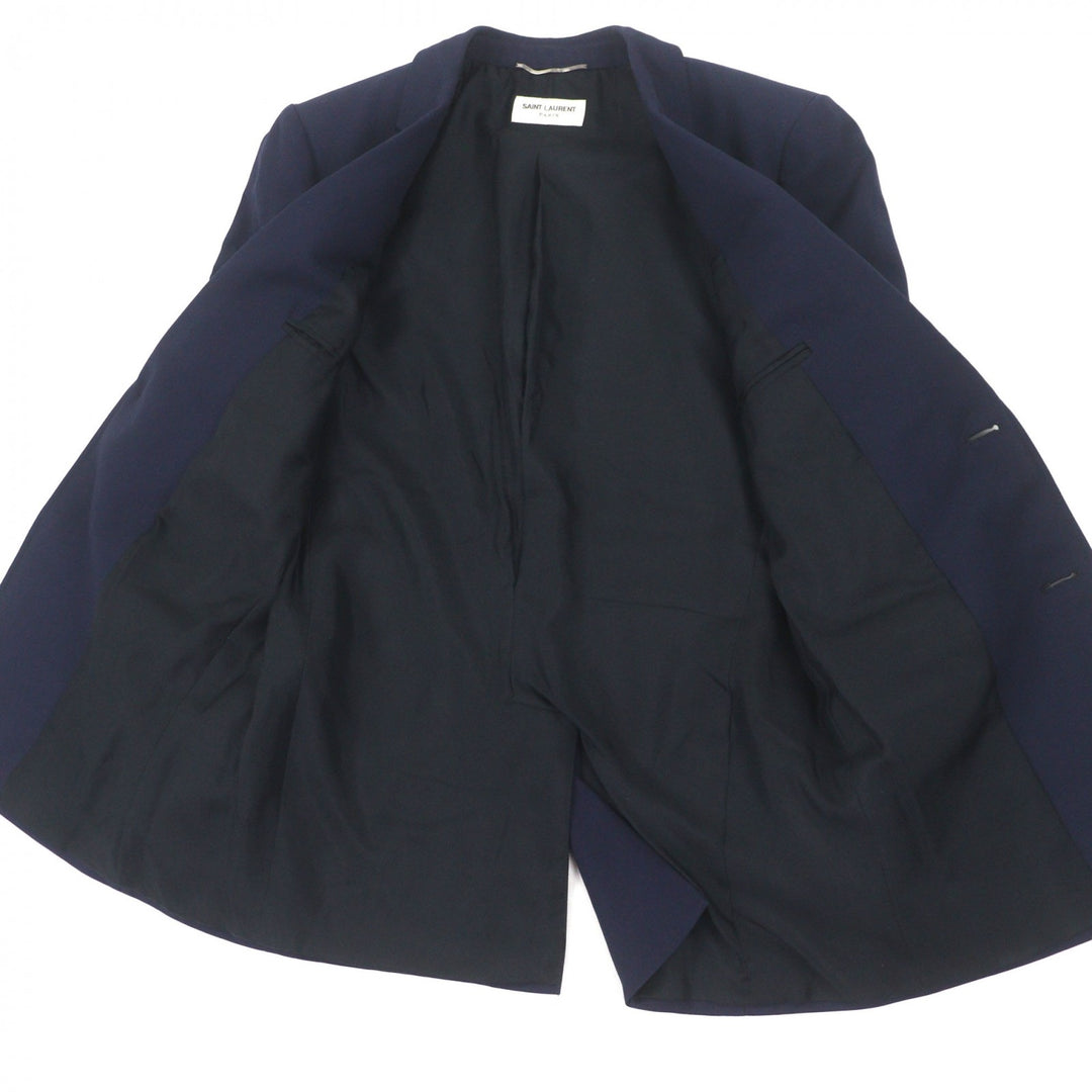Great SAINT LAURENT PARIS tailored jacket Navy wool mens 329983