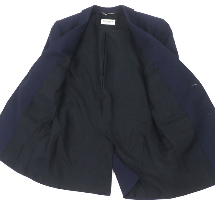 Great SAINT LAURENT PARIS tailored jacket Navy wool mens 329983