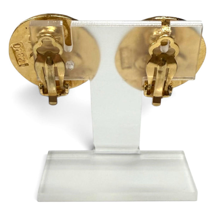 Excellent CHANEL Earring COCO Mark logo included gold Women 28