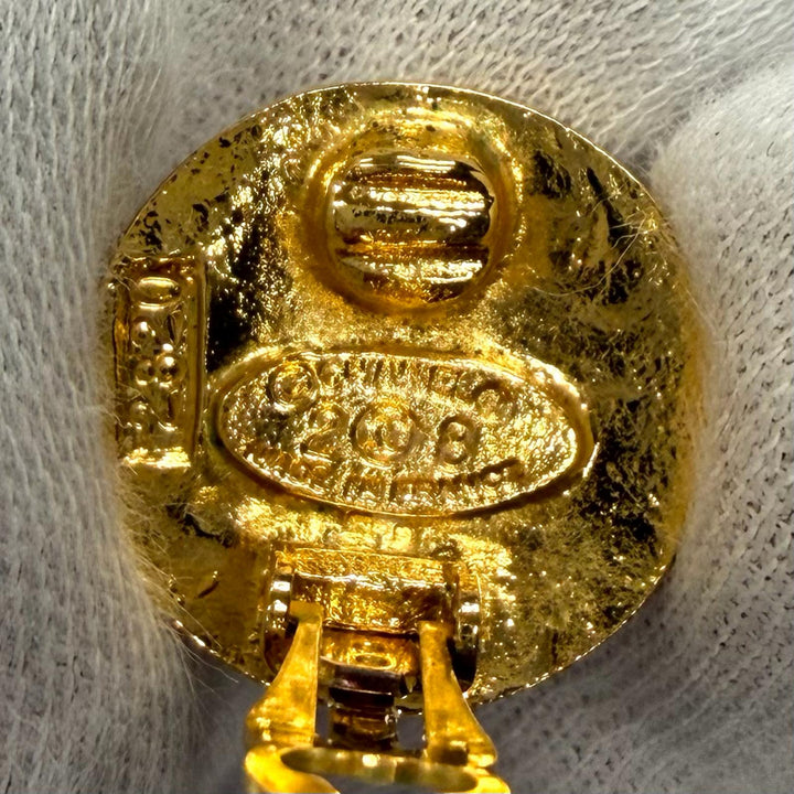 Excellent CHANEL Earring COCO Mark logo included gold Women 28